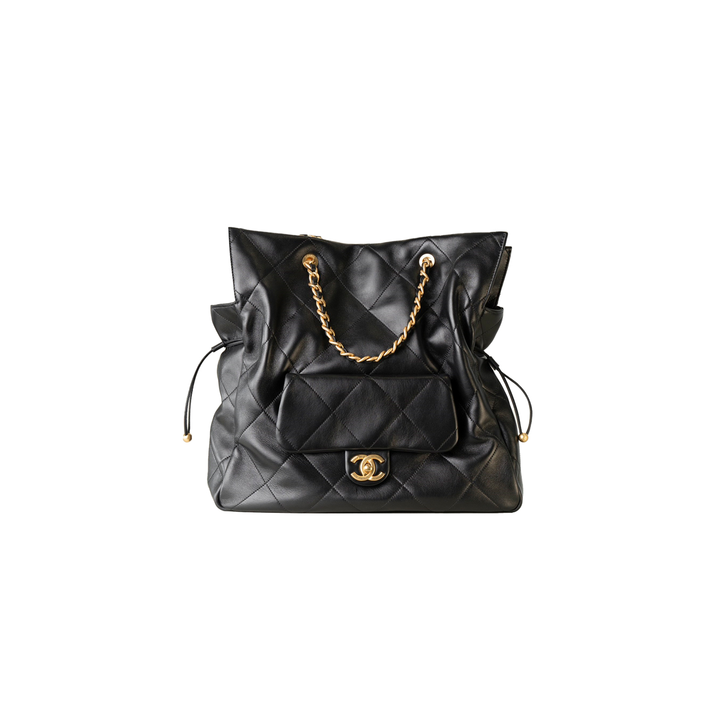 Ch*el master 25c large drawstring shopping bag as5315 (36*34*12cm)